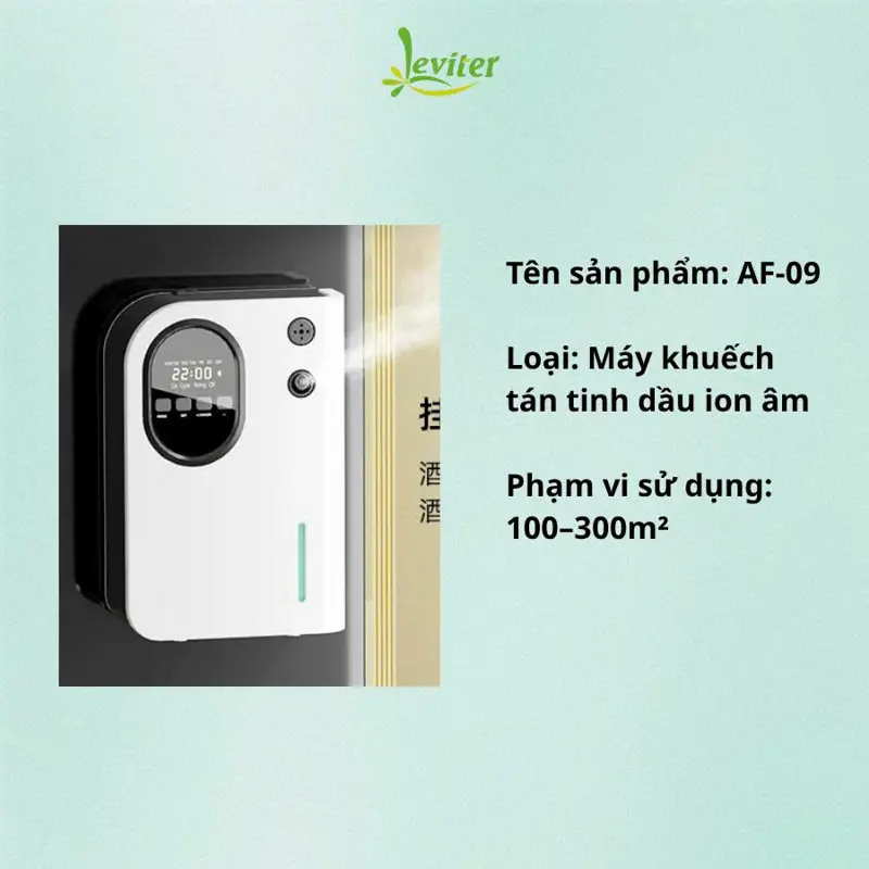 Máy Khuếch Tán Tinh Dầu Ion Âm AF-09 | Phủ Hương Diện Tích 100–300m²