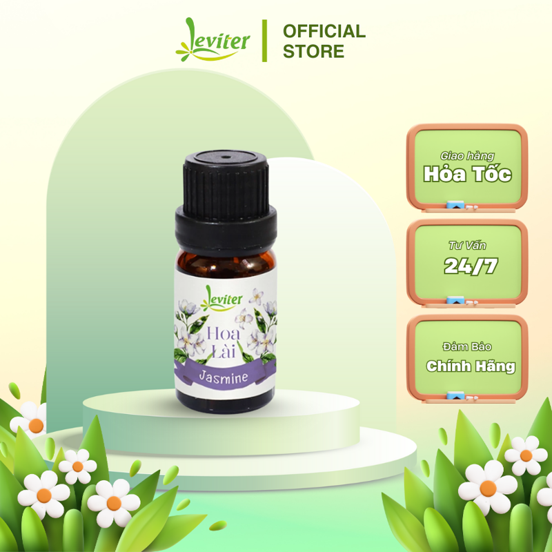 Leviter - Tinh dầu Hoa Lài 10ml - Hương thơm tổng hợp làm nến thơm, soap, nước lau sàn...