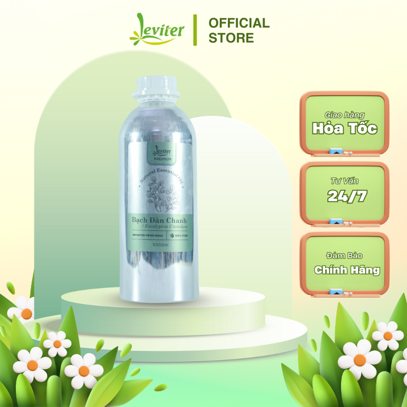 Tinh dầu Bạch Đàn Chanh Leviter 1000ML xông hương giúp làm sạch không khí