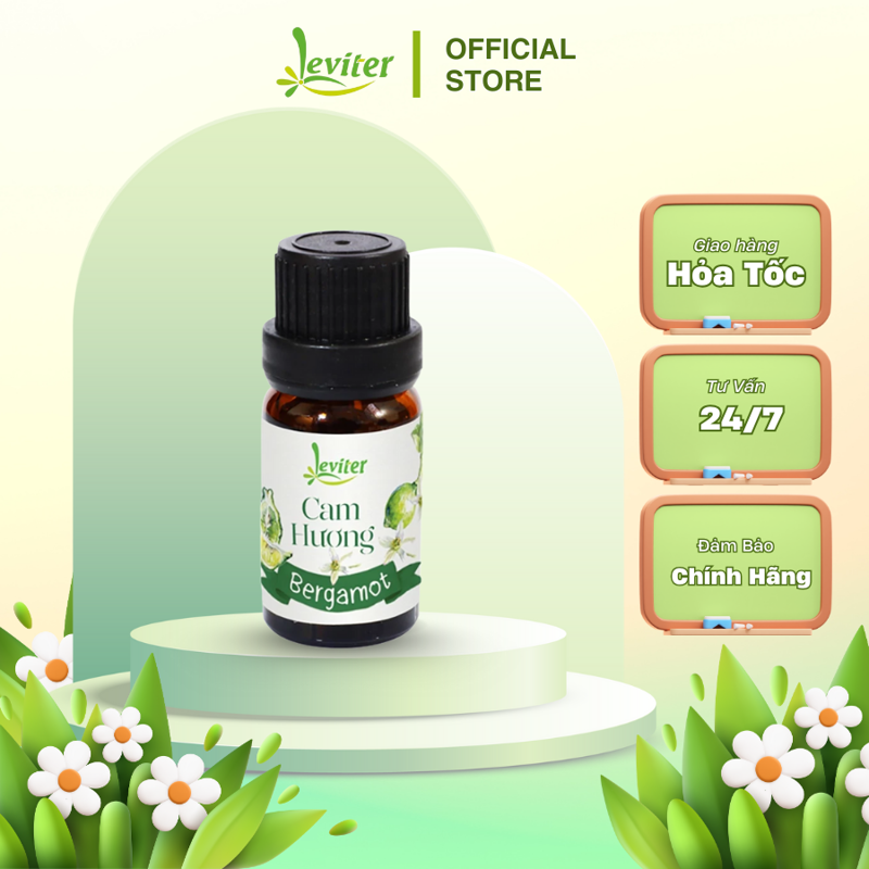 Tinh dầu Cam Hương Leviter 10ml - Bergamot Essential Oil 10ml