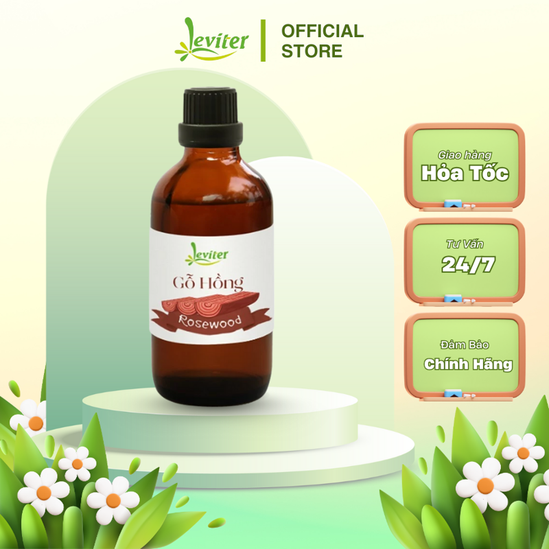 Tinh dầu Gỗ Hồng Leviter giảm đau đầu kèm theo buồn nôn và liên quan đến căng thẳng và căng thẳng