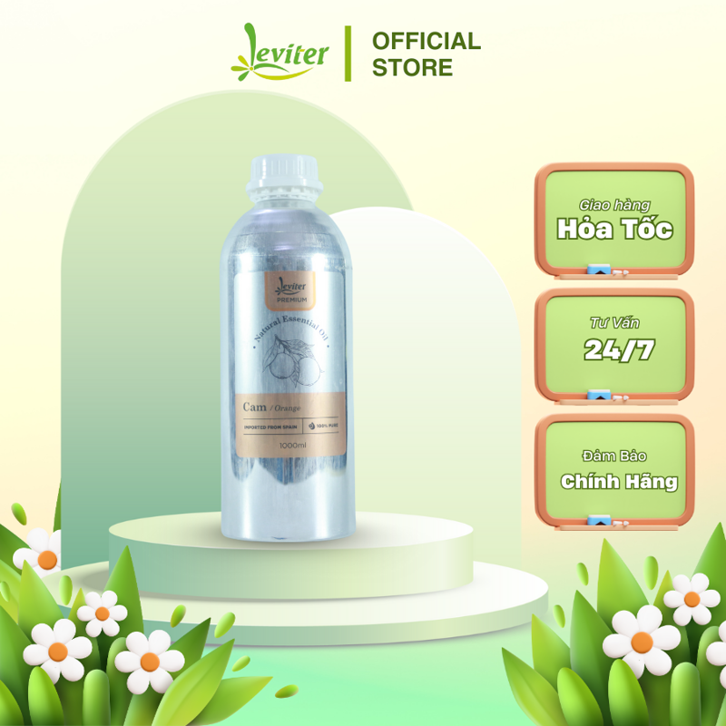 Tinh dầu Leviter Cam ngọt 1000ml, Tinh dầu xông phòng, làm xà bông handmade