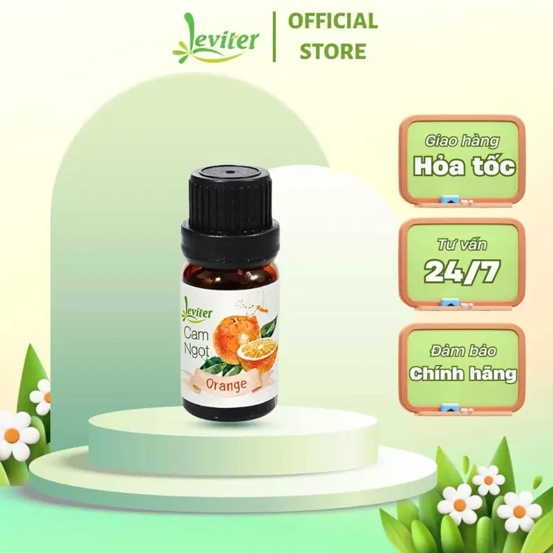 Tinh dầu Leviter Cam Ngọt 10ml và 100ml xông phòng, làm xà bông handmade