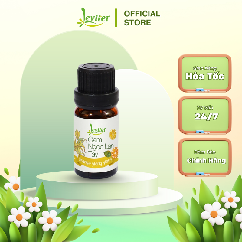 Tinh dầu Leviter Ngọc lan tây 10ml - 100ml hương thơm tạo cảm giác thoải mái, tâm trí thanh thản