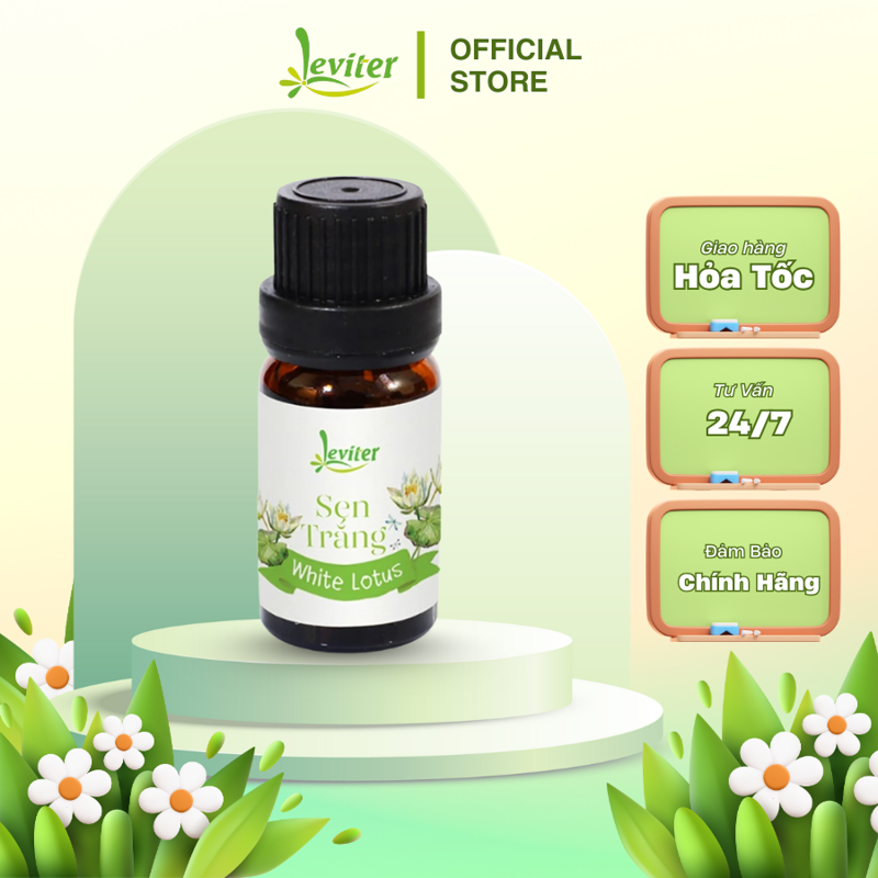 Tinh Dầu Leviter Sen Trắng 10ml - 100ml cân bằng sau mệt mỏi, buồn phiền, tức giận.