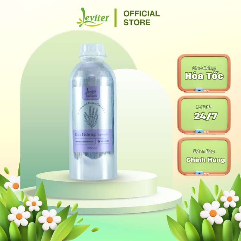Tinh dầu Oải Hương Leviter 1000ML Nguyên liệu sản xuất mỹ phẩm Home Care, Chăm sóc nhà cửa, xông thơm, xịt phòng