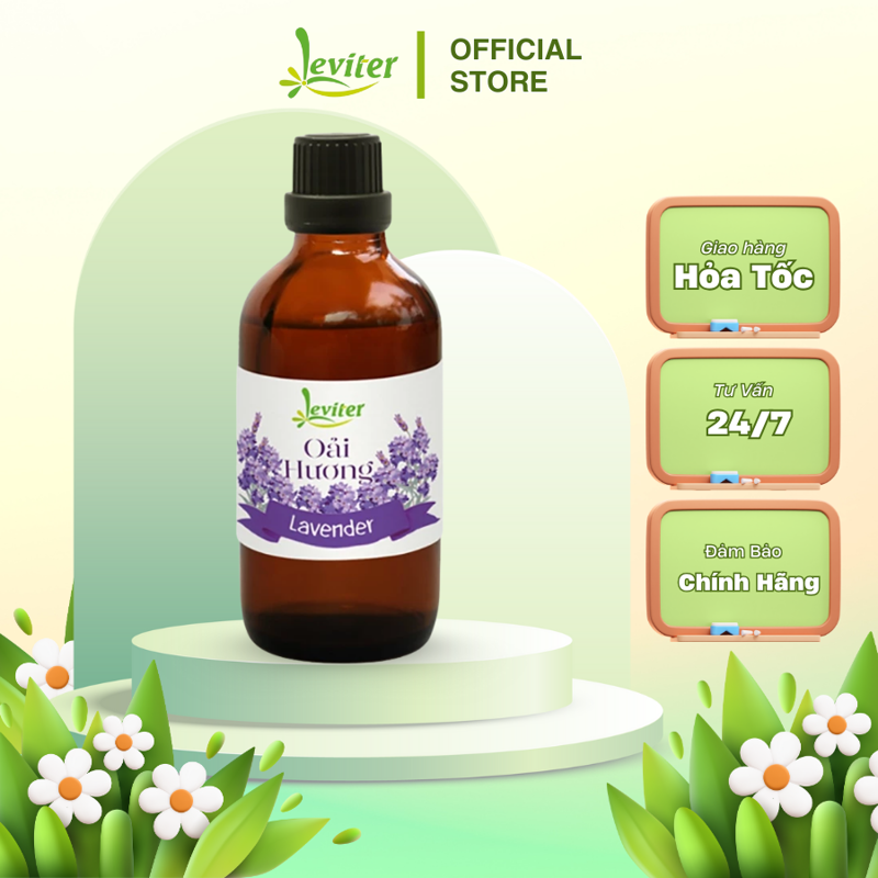 Tinh dầu Oải Hương Leviter-100ml Nguyên liệu sản xuất mỹ phẩm Home Care, Chăm sóc nhà cửa, xông thơm, xịt phòng