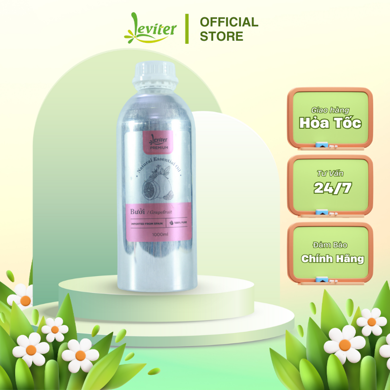 Tinh dầu thiên nhiên Leviter - Bưởi 1000ML mang đến không gian sống hữu ích vượt bậc cho cả gia đình